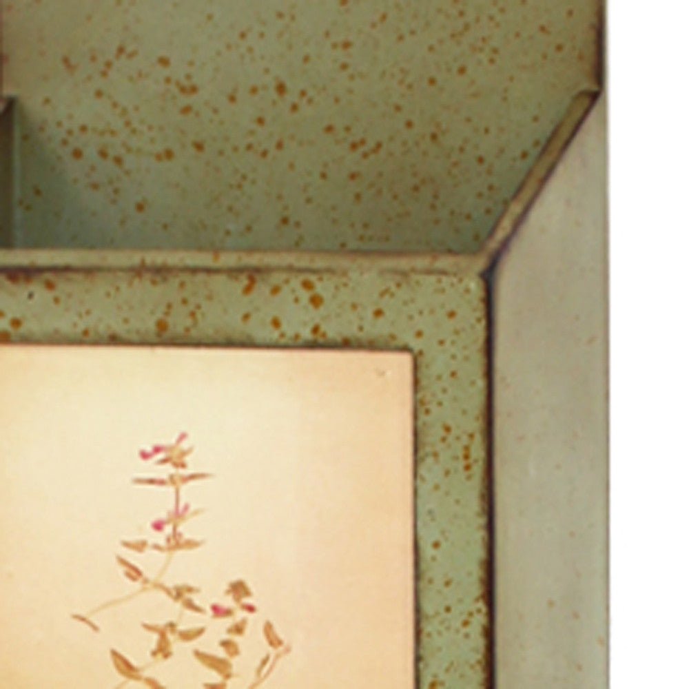 Green Rustic Vertical Newspaper & Magazine Rack | 10