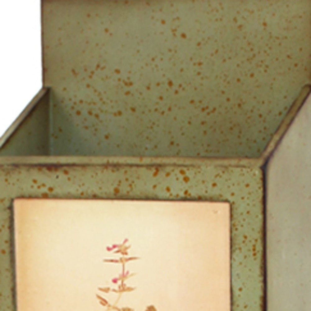 Green Rustic Vertical Newspaper & Magazine Rack | 10