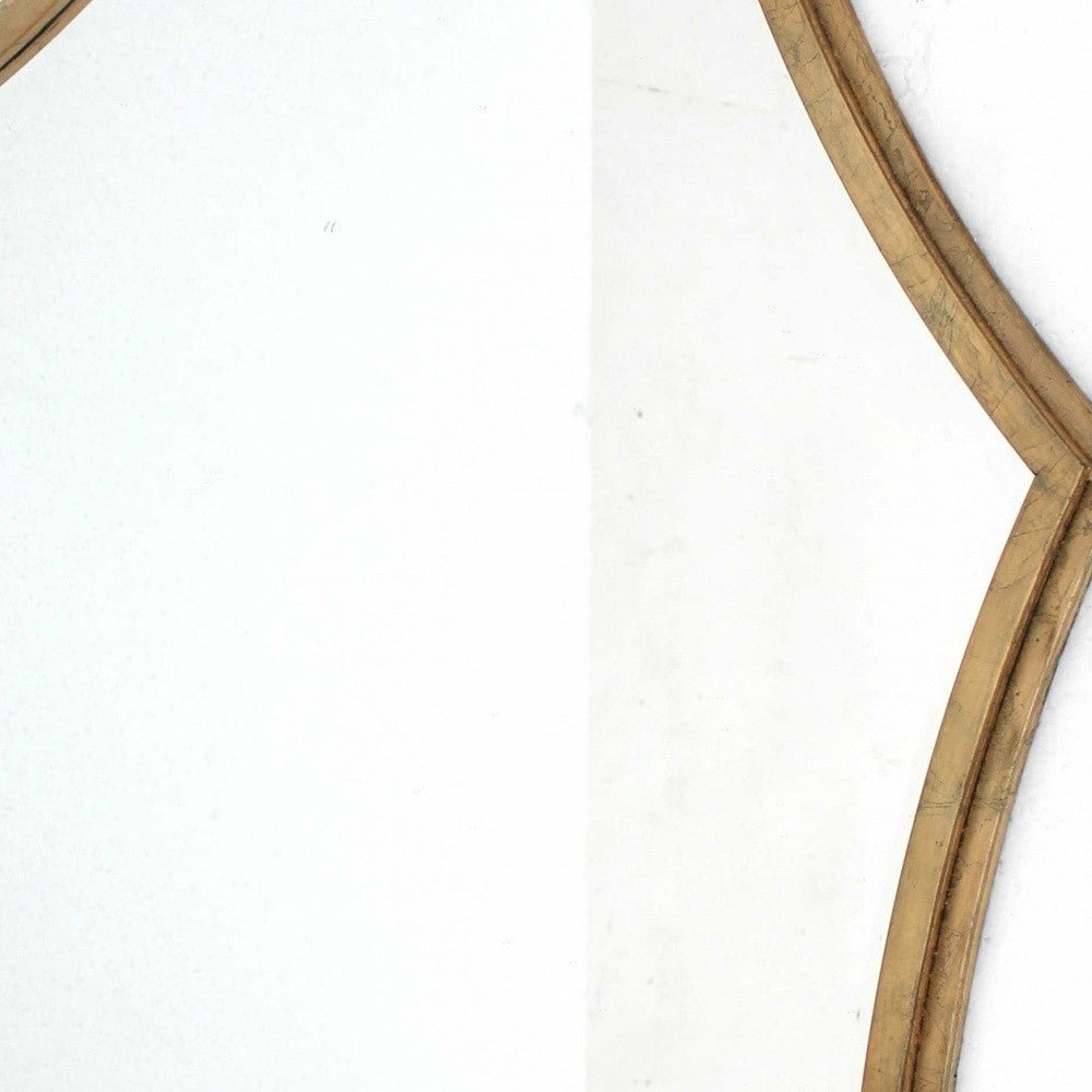 Gold Octagon Accent Metal Wall Mirror | 33