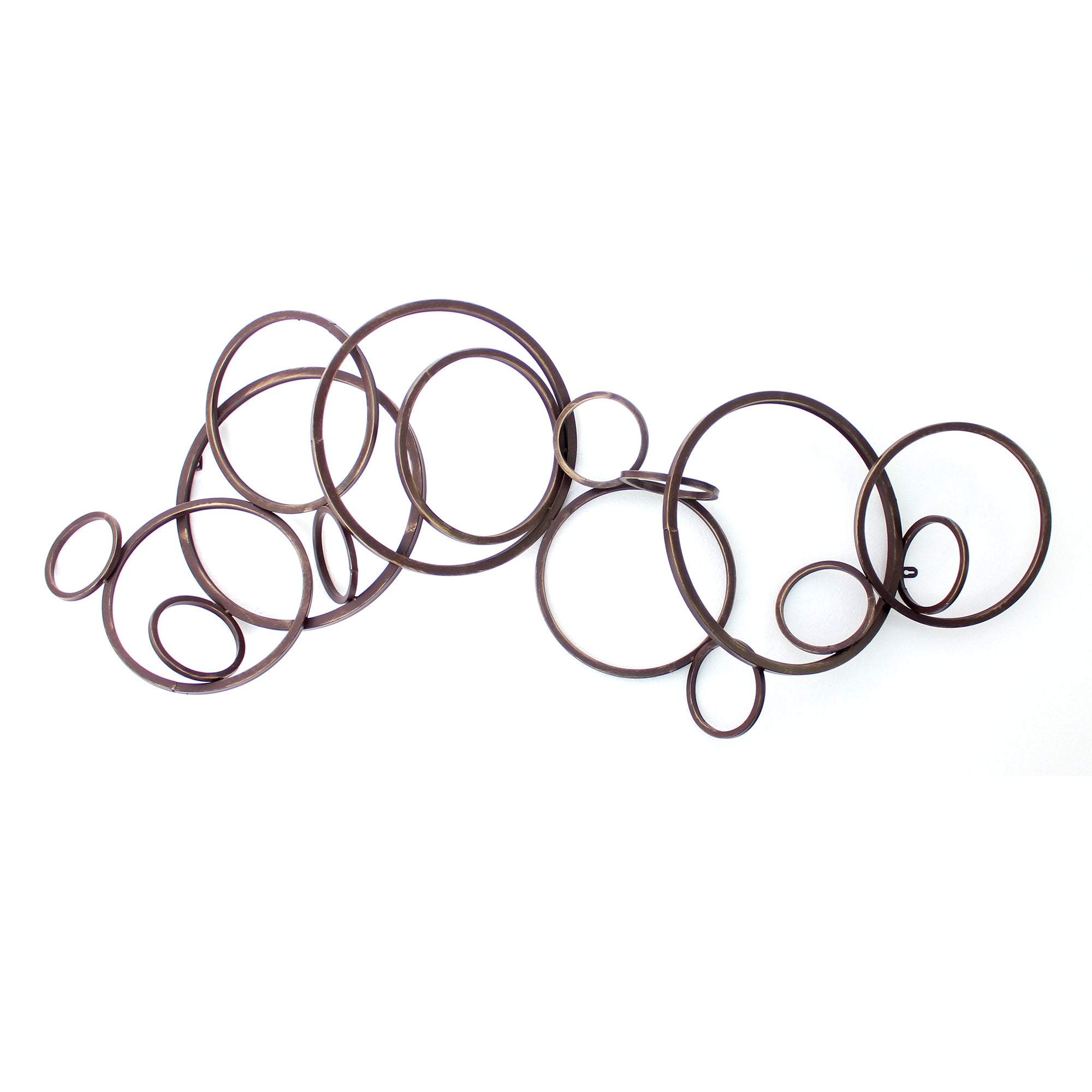 Bronze Industrial Metallic Multi Circle Wall Decor | 22
