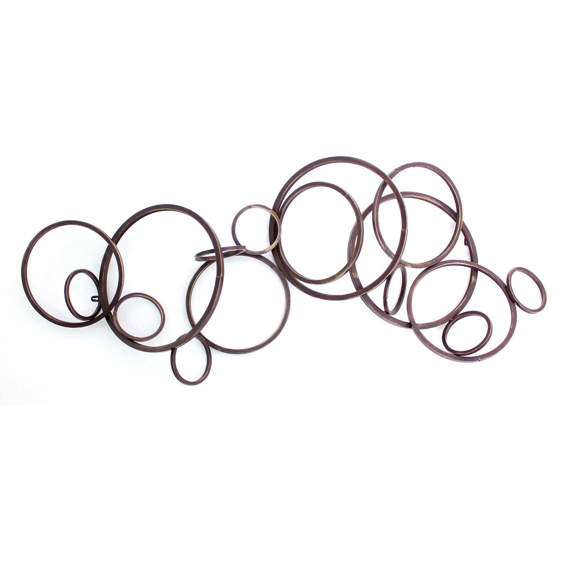 Bronze Industrial Metallic Multi Circle Wall Decor | 22
