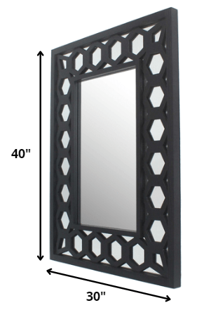 Black Accent Wall Mirror | 30