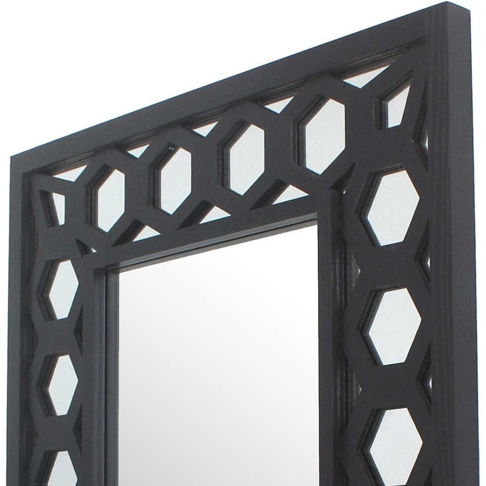 Black Accent Wall Mirror | 30