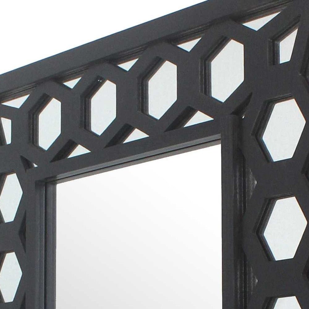 Black Accent Wall Mirror | 30