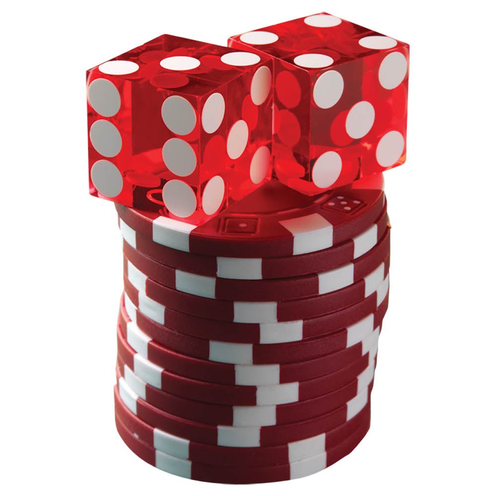 Dice & Chips Stack Wall Decal Printed | Wallhogs