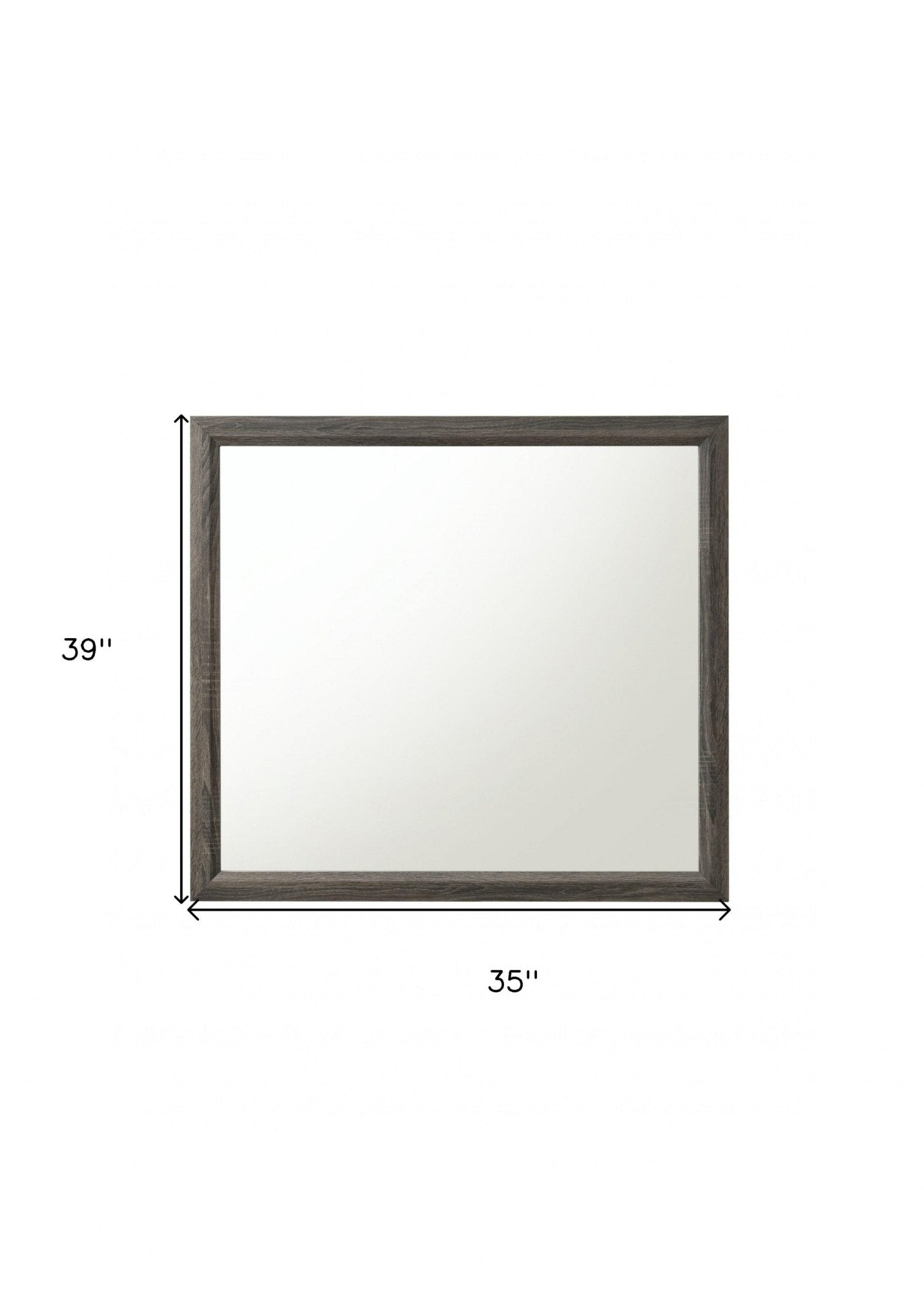 Rectangle Accent Wall Mirror With Frame | 35