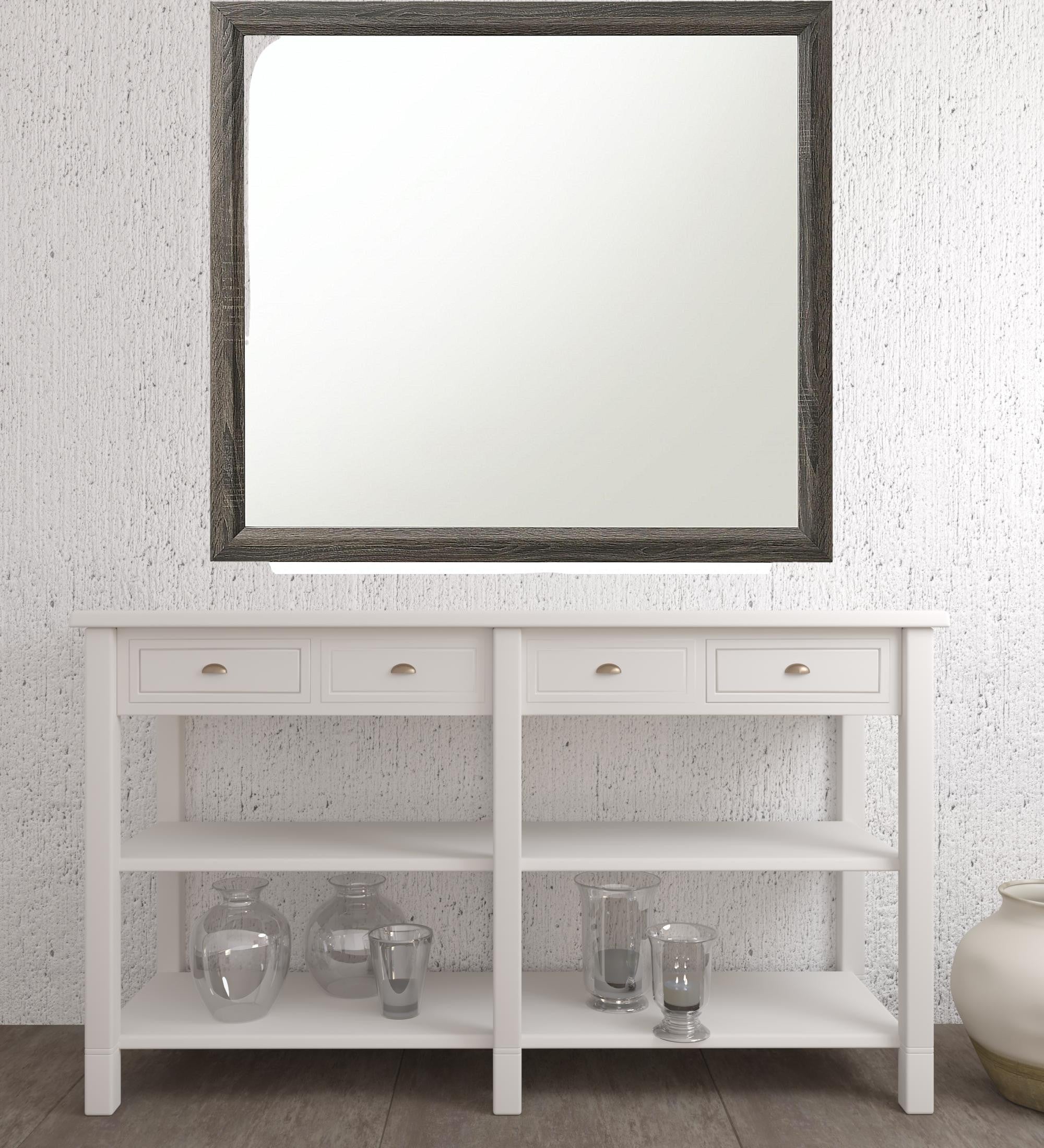Rectangle Accent Wall Mirror With Frame | 35