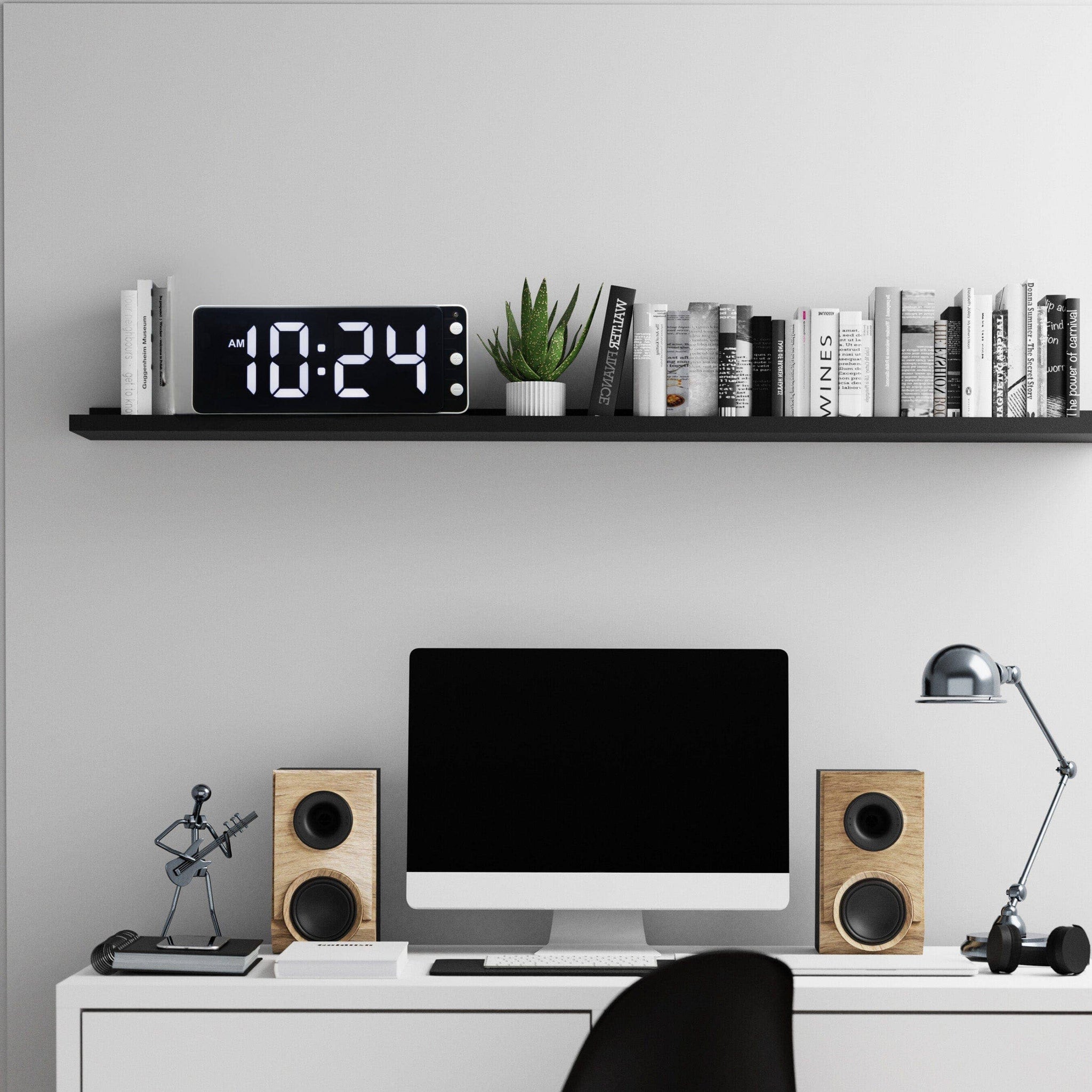 NeXtime Digital Clock with Large White Numbers | 4.5