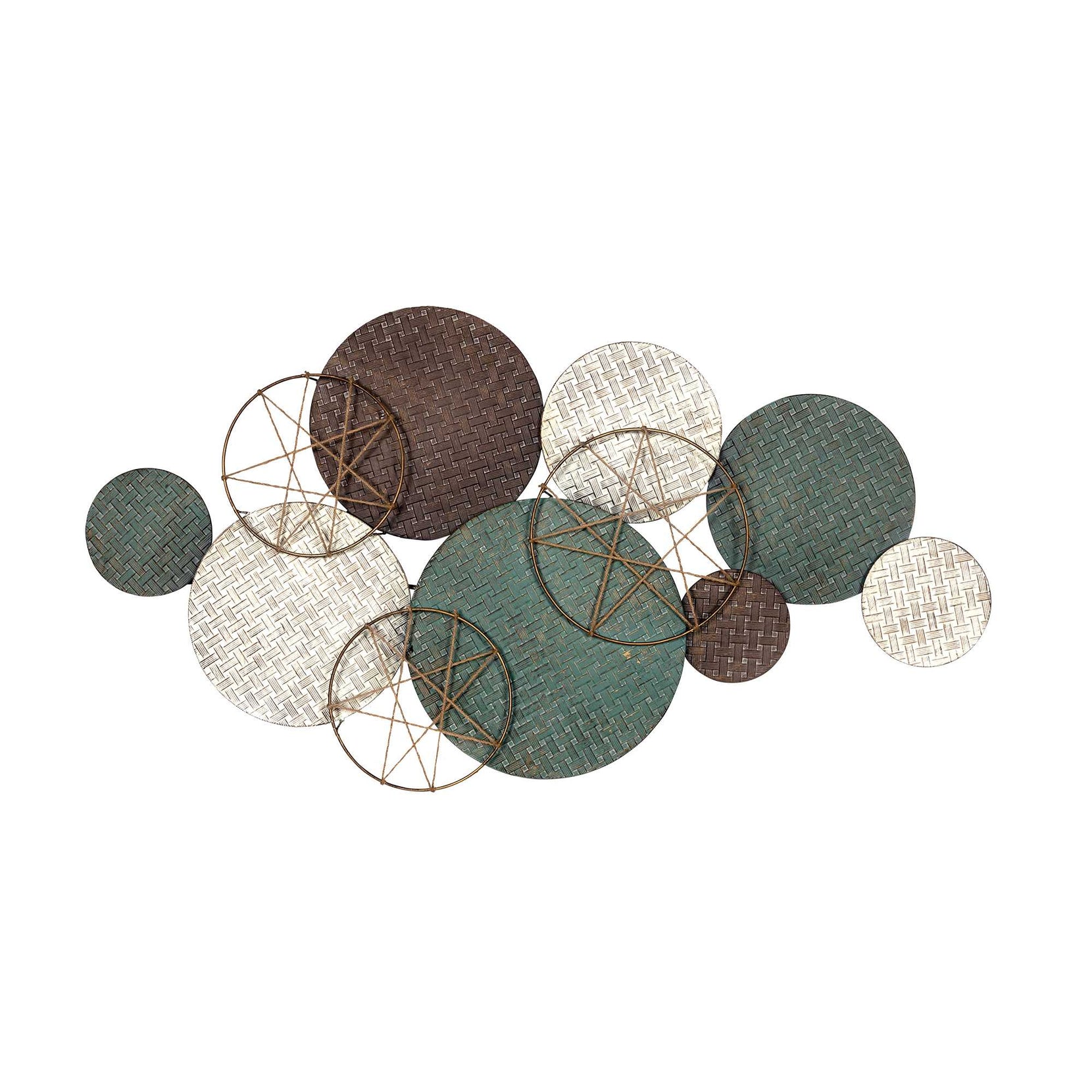 Textured Metal Plate Wall Decor | 24.5