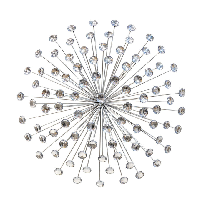 Silver Acrylic Burst Metal Wall Decor — Wallhogs