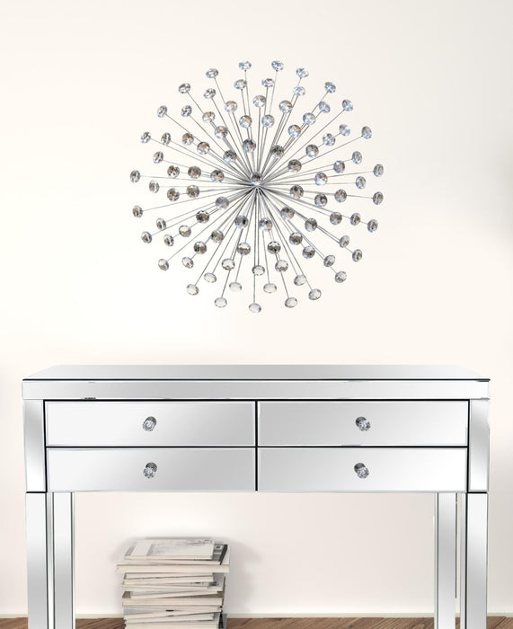Silver Acrylic Burst Metal Wall Decor — Wallhogs