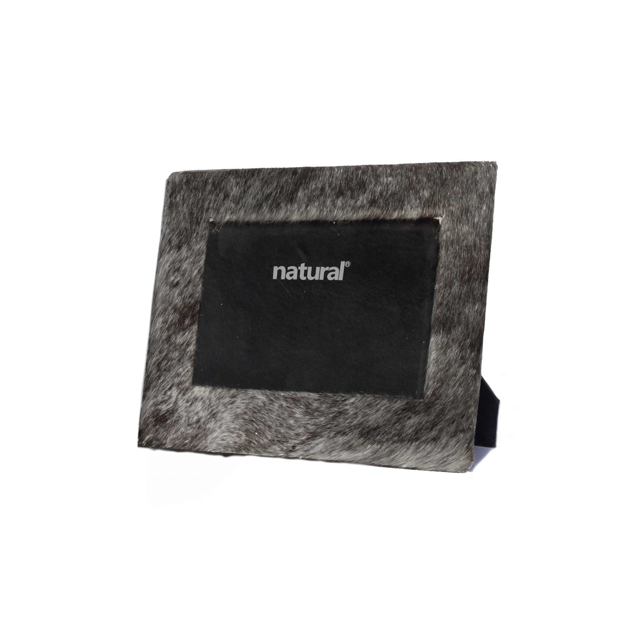 Gray  Cowhide Picture Frame | 4