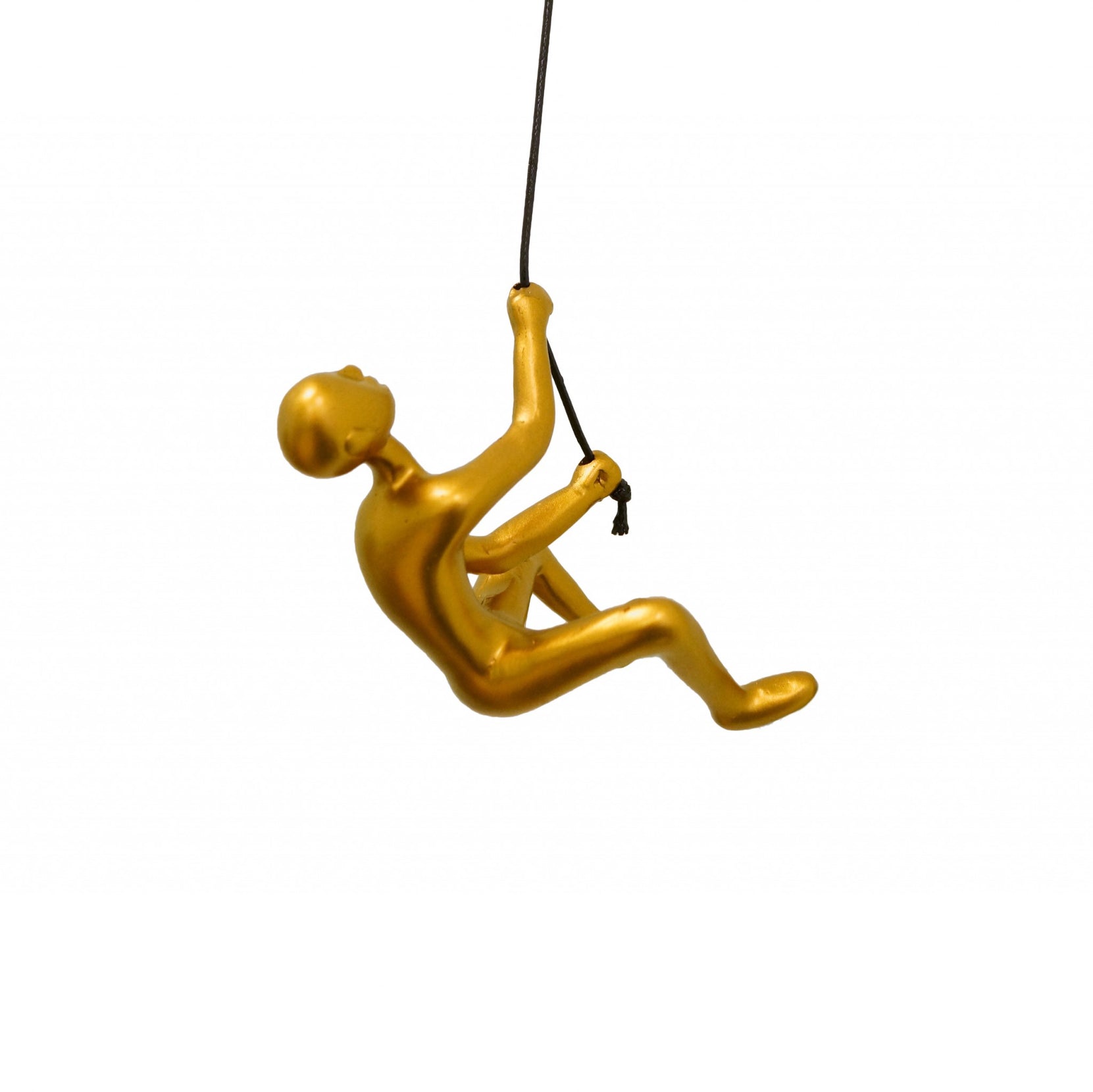 Unique Gold Climbing Man Wall Art | 3