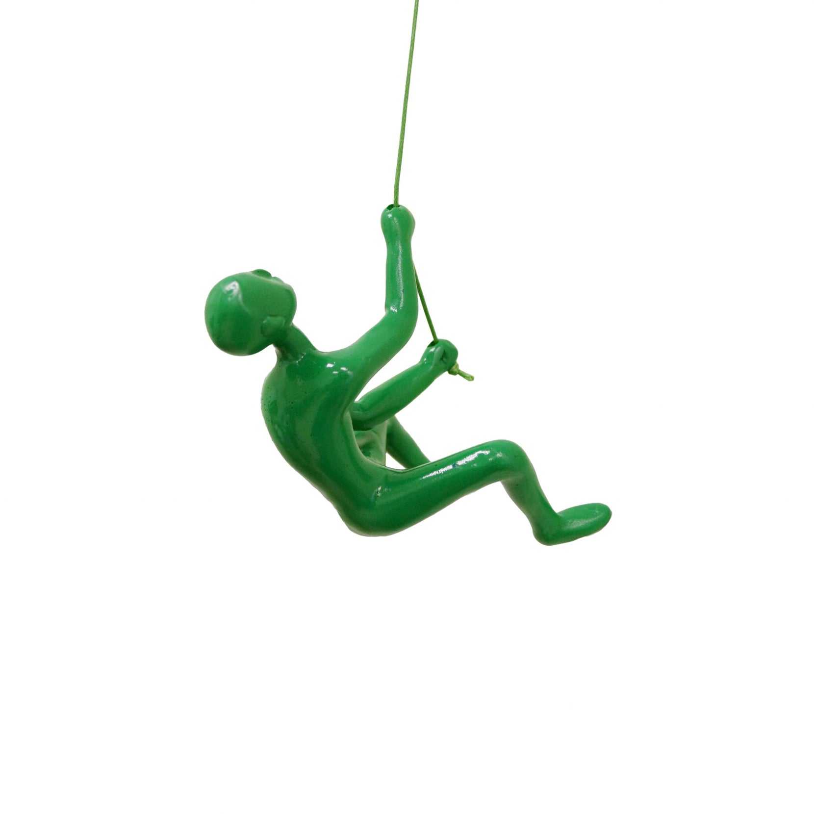 Unique Green Climbing Man Wall Art | 3