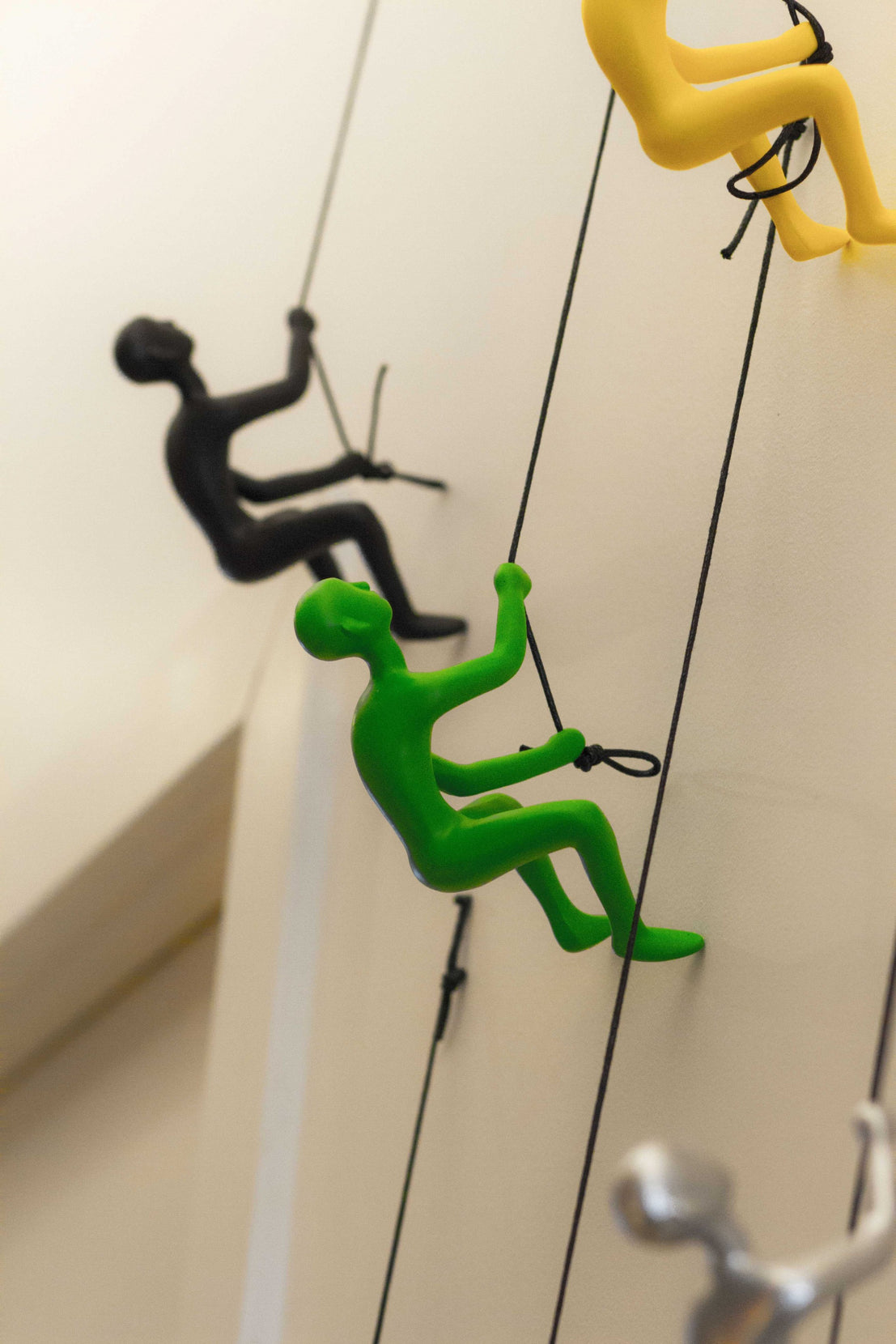 Unique Green Climbing Man Wall Art | 3