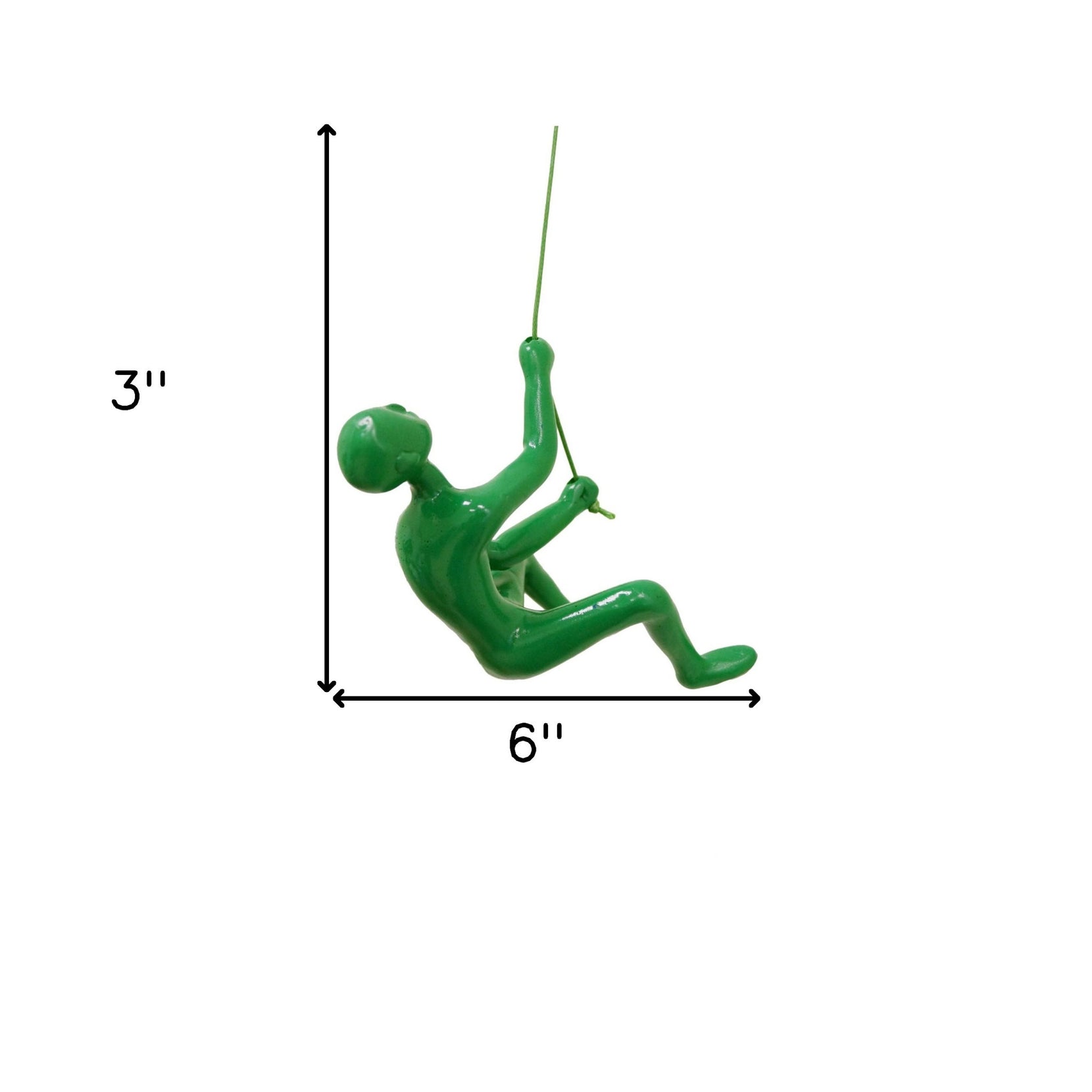 Unique Green Climbing Man Wall Art | 3