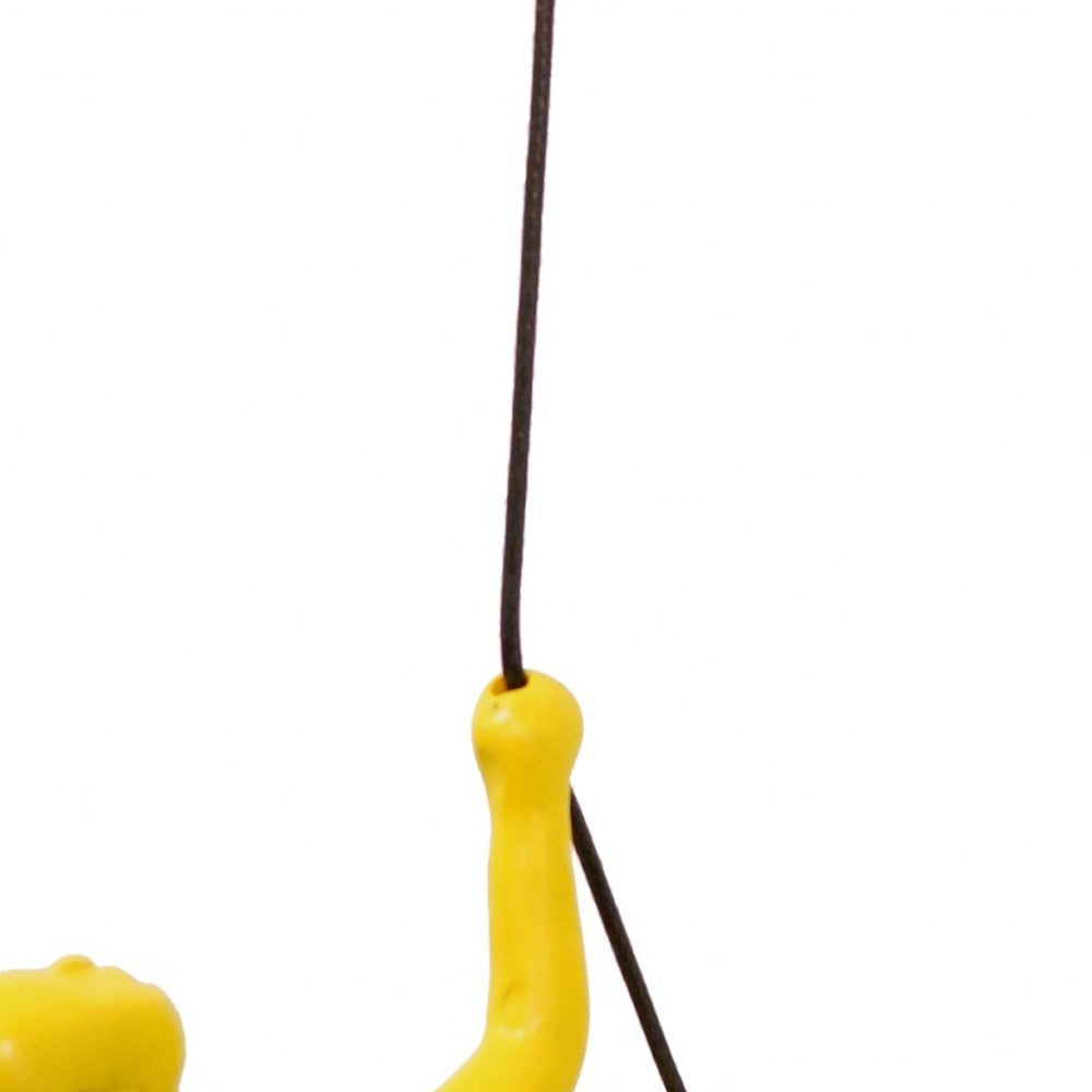 Unique Yellow Climbing Man Wall Art | 3