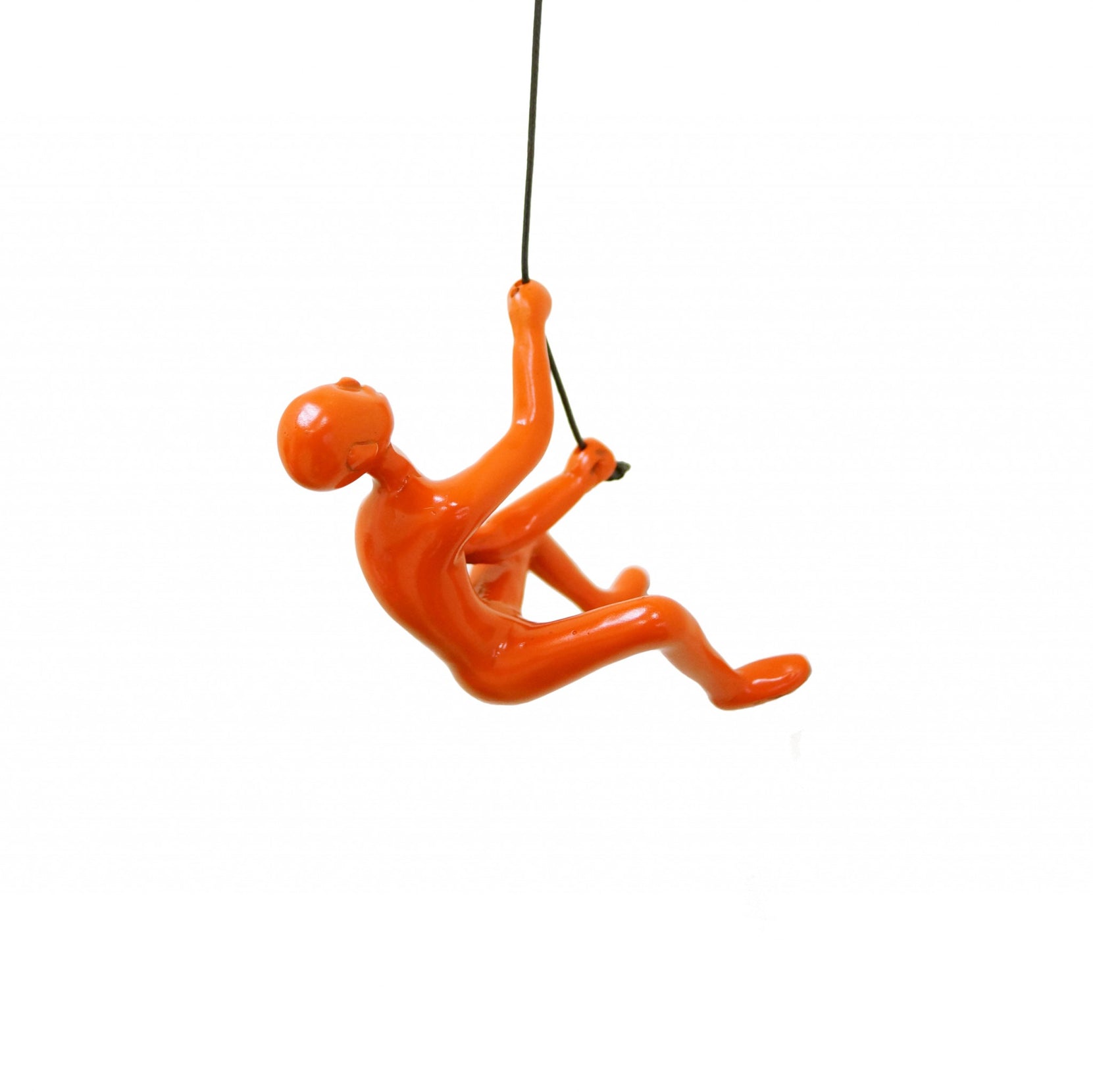 Unique Orange Climbing Man Wall Art | 3