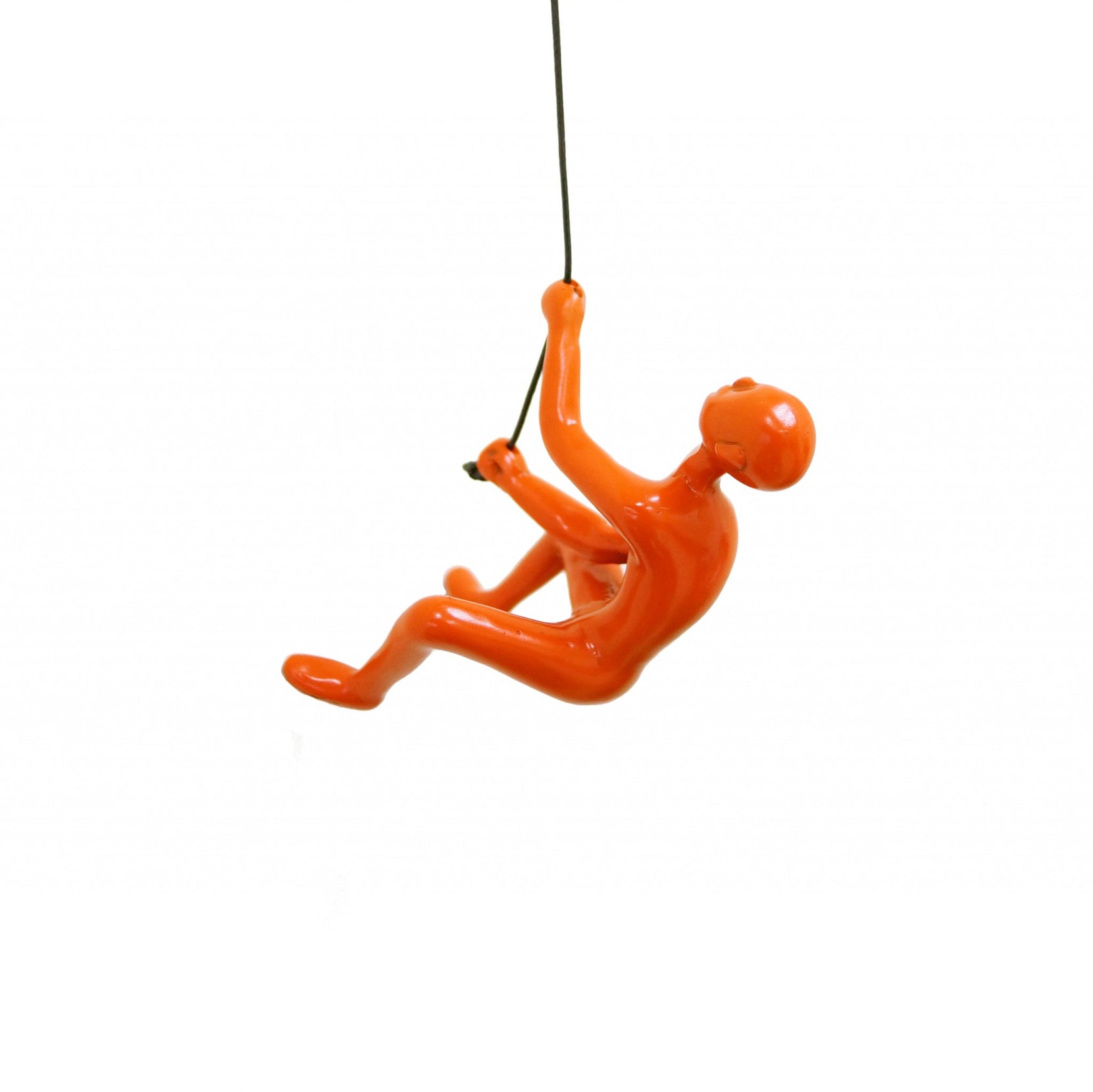 Unique Orange Climbing Man Wall Art | 3