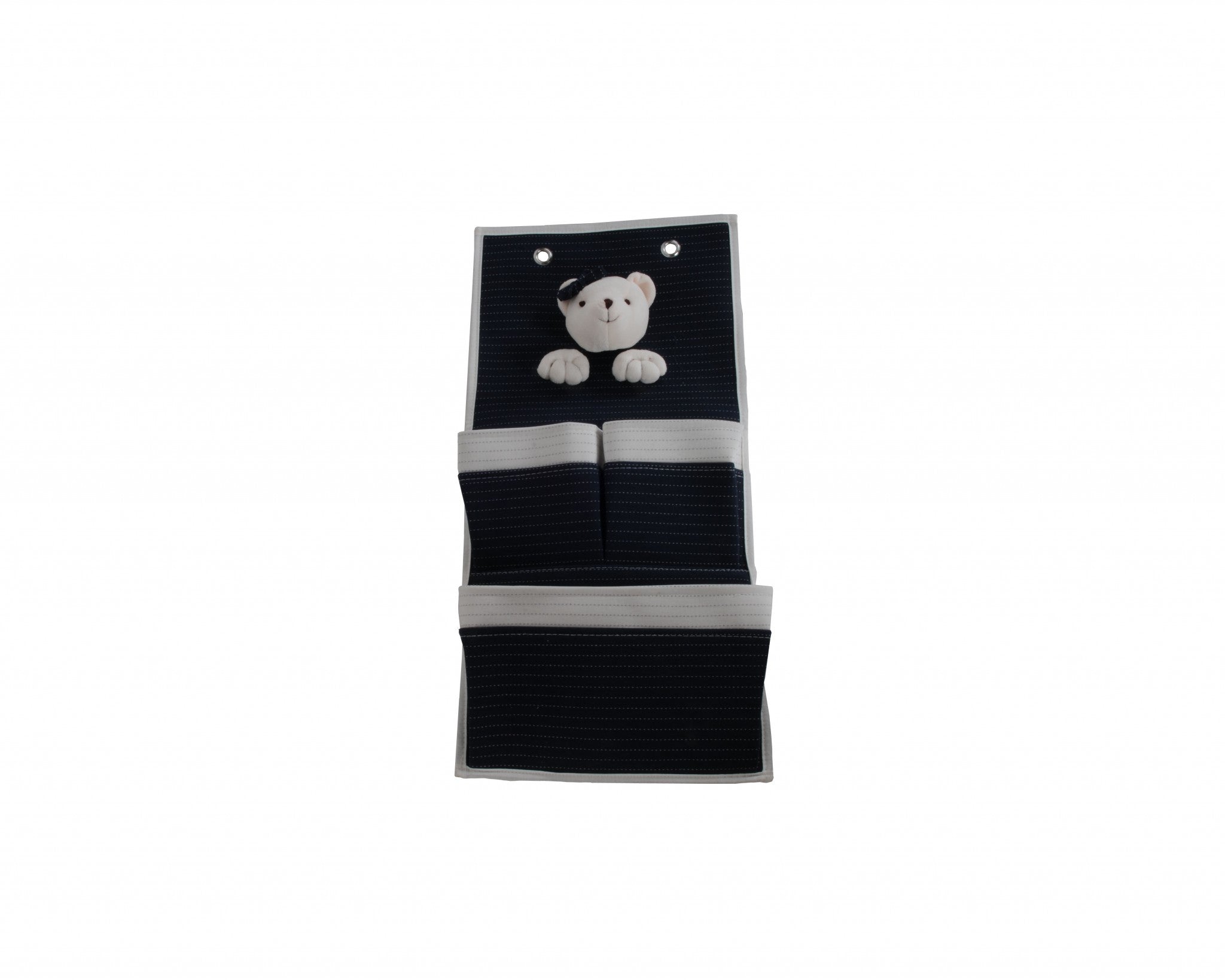 3 Pocket Teddy Bear Storage Wall Hanger | 12.5