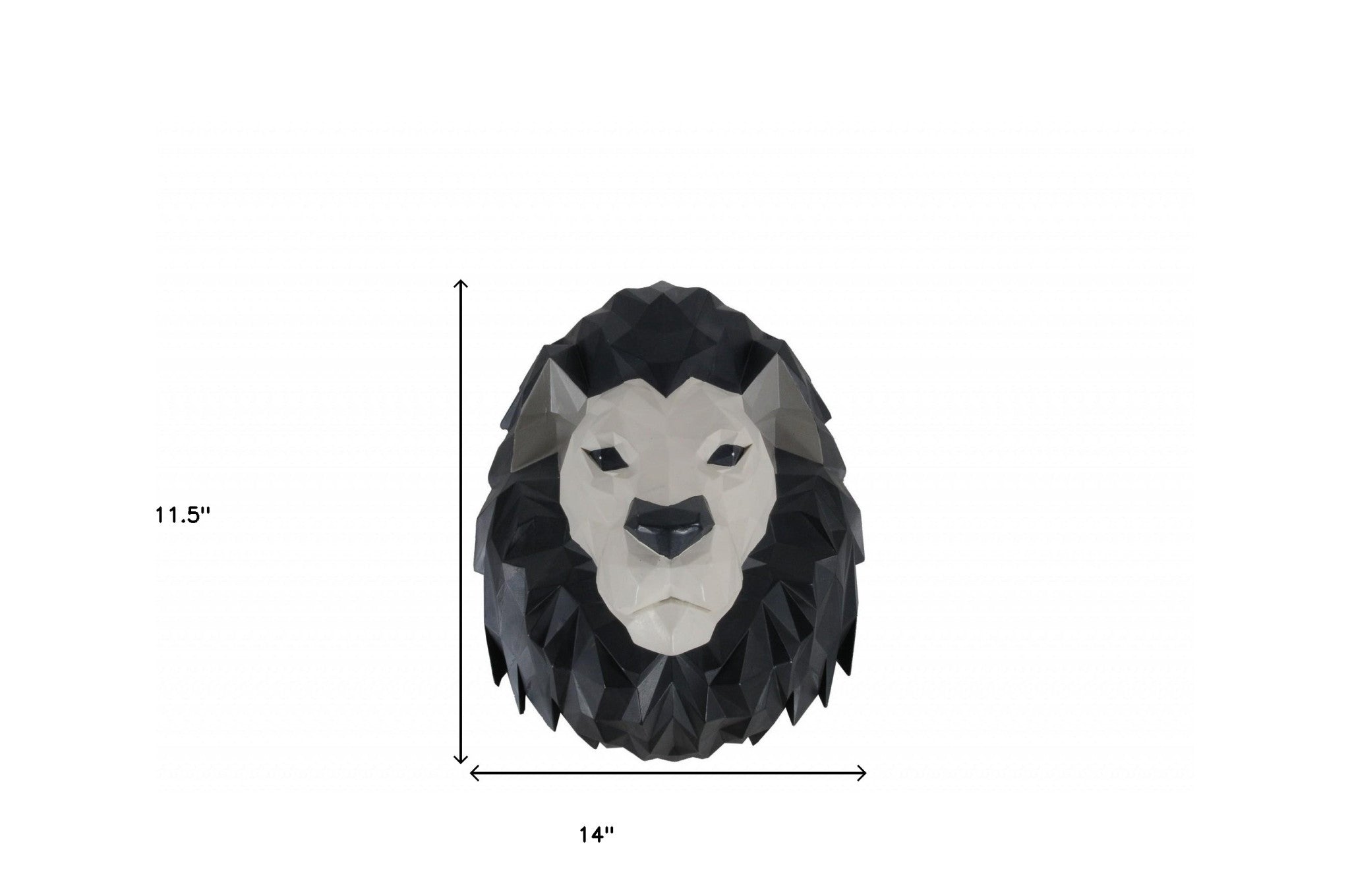 Origami Lion Head Wall Decoration | 11.5