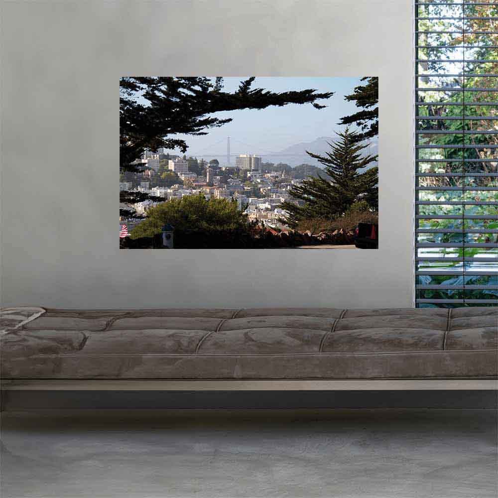 36 inch Golden Gate Bridge Poster Displayed in Waiting Area