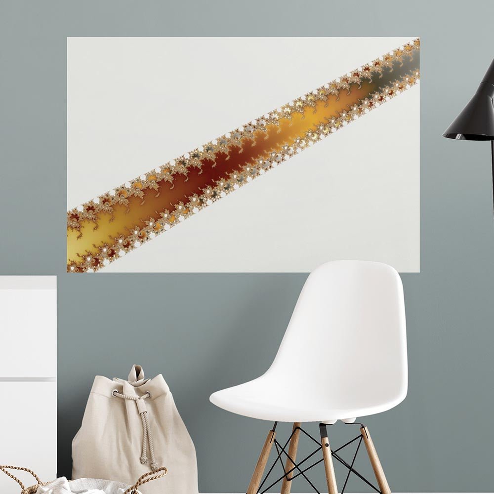 36 inch Crack Fractal Art Decal Installed in Dorm Room