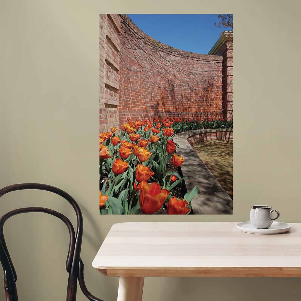 24x36 inch Wall II Poster Displayed Above Table