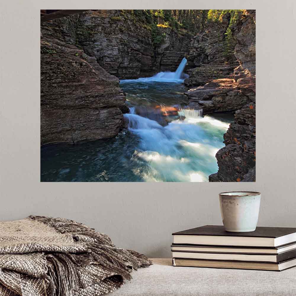 29x36 inch St. Marys Falls Poster Displayed on Wall
