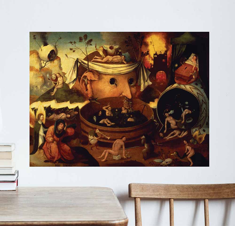 27x36 Tondal's Vision Poster Installed Above Table