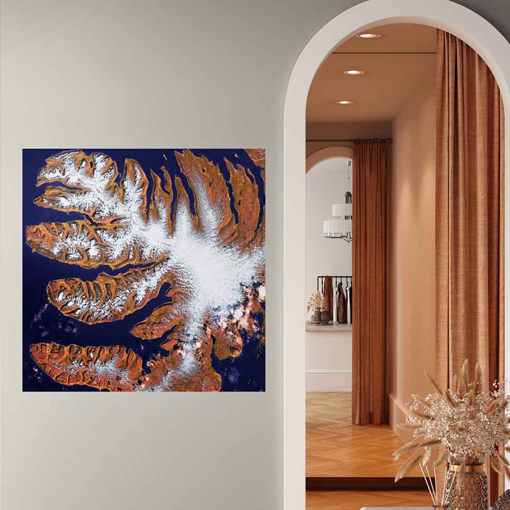 36x36 inch Fjords Satellite Decal Installed by Archway