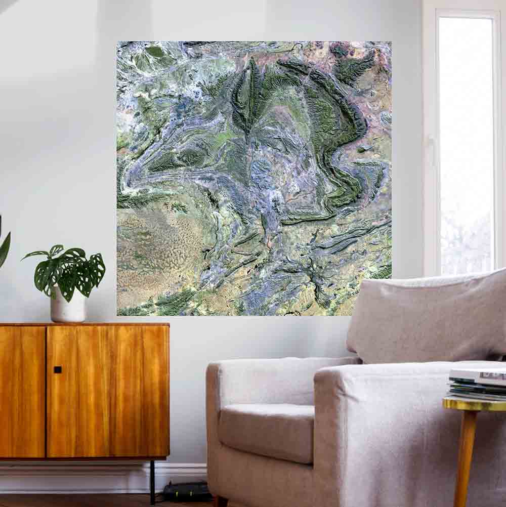 36x36 inch MacDonnell Satellite Decal Installed Near Window