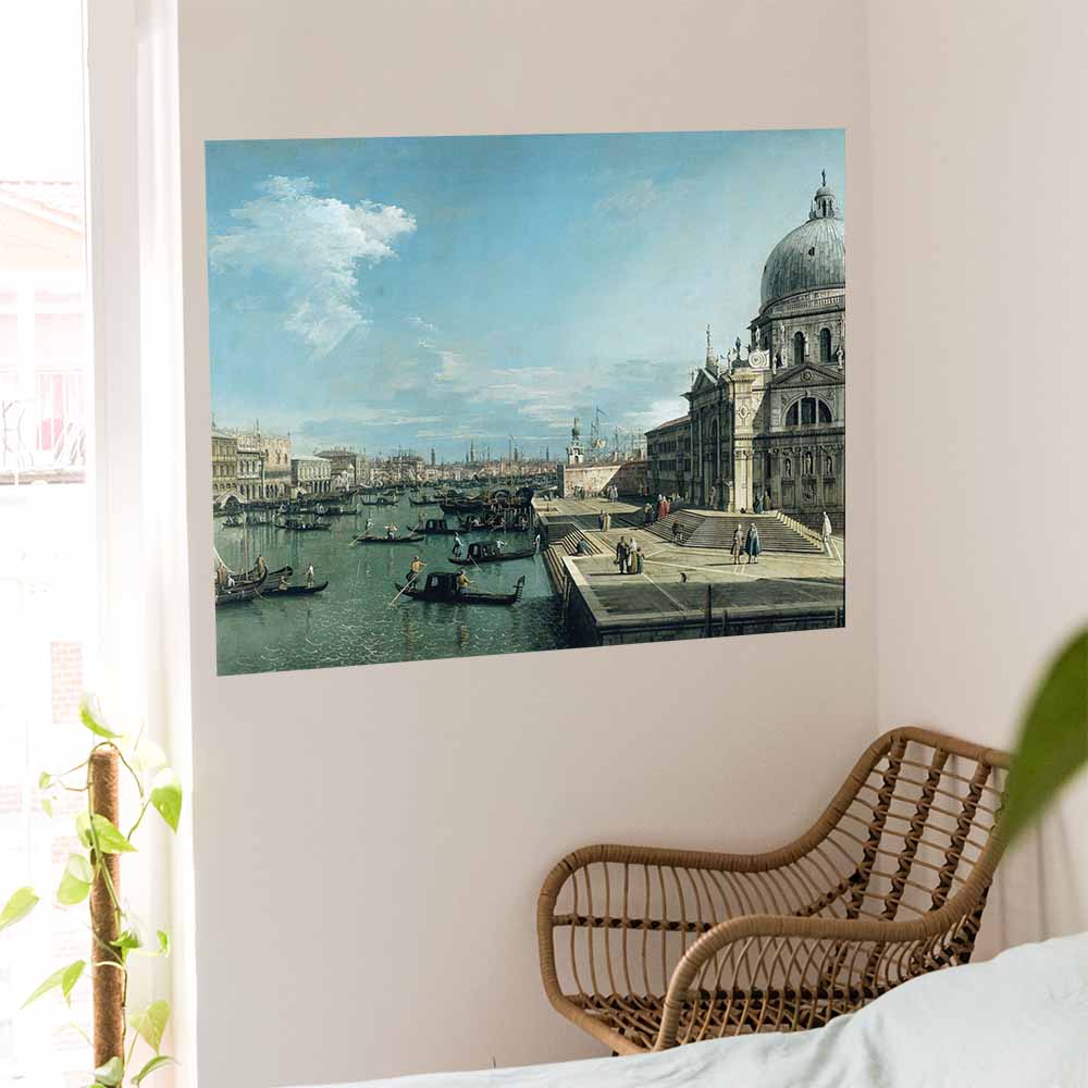 28x36 Entrance to the Grand Canal Decal Installed Near Window