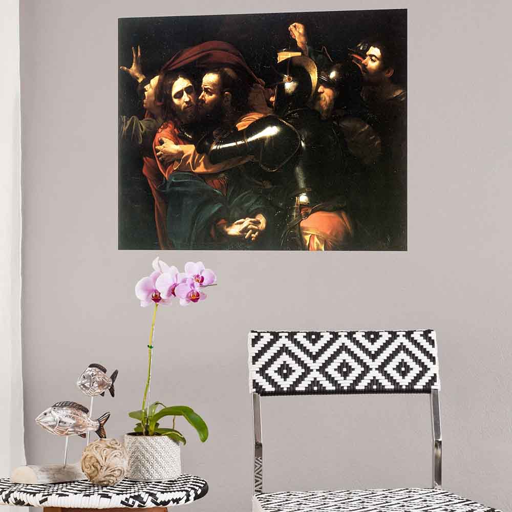 27.5x36 inch Kiss of Judas Poster Displayed Above Chair