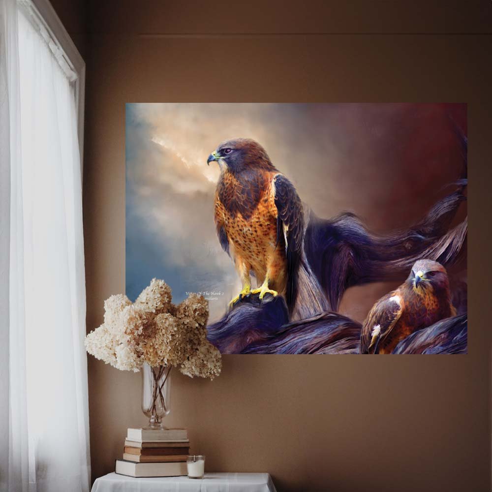 26.5x36 Vision of the Hawk II Decal Installed Near Window