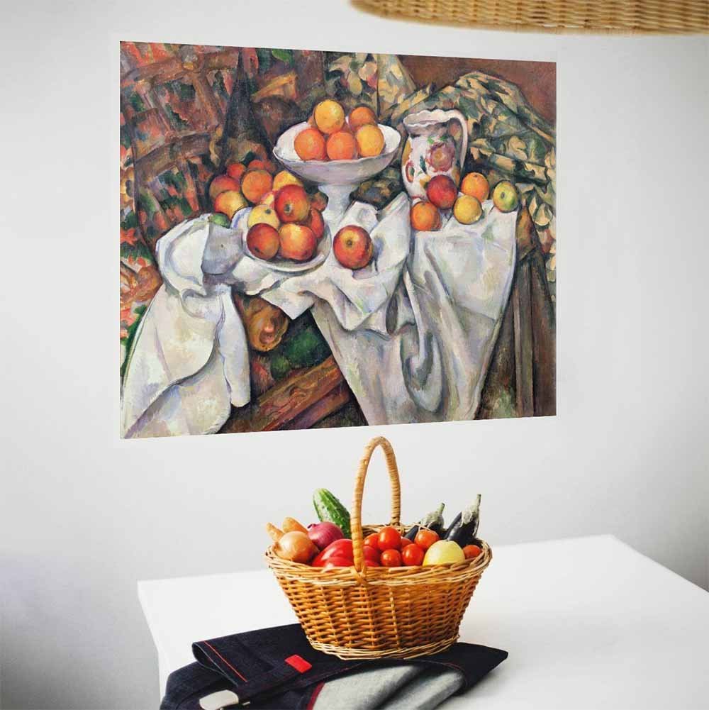 28.5x36 Apples and Oranges Decal Installed Above Table