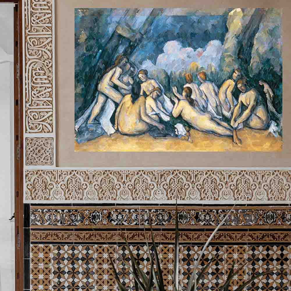 36 inch The Large Bathers Decal Installed on Wall