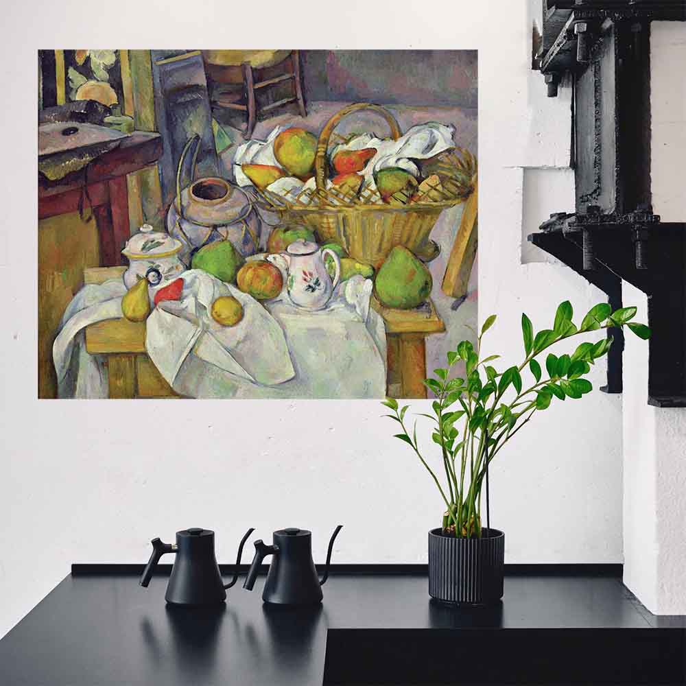 36 inch Still Life with Basket Displayed in Kitchen