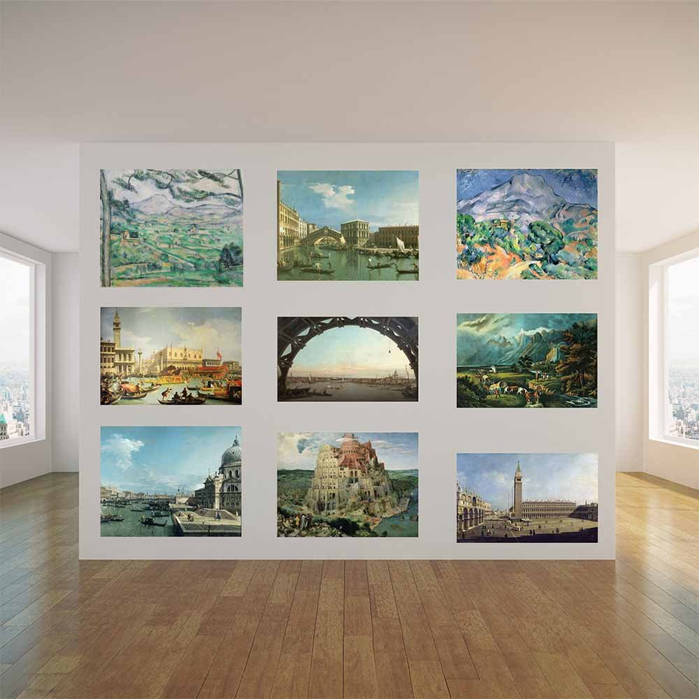 36 inch Montagne Sainte-Victoire Poster Displayed in Gallery