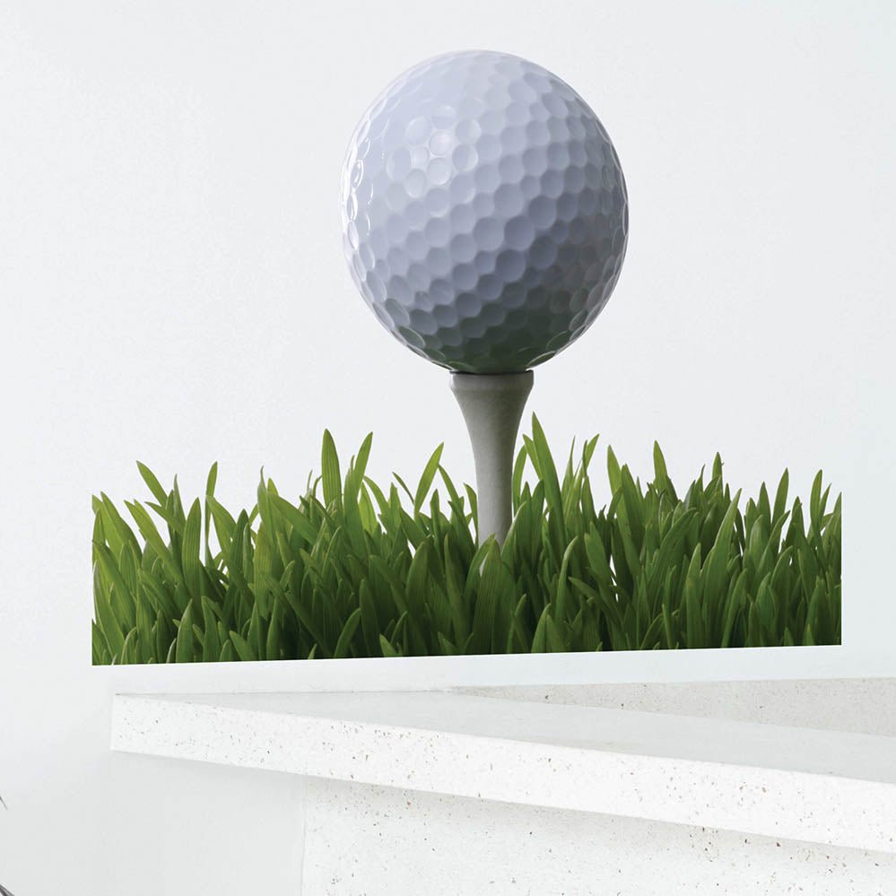 29.5x36 inch Fore Golf Decal Installed on Wall