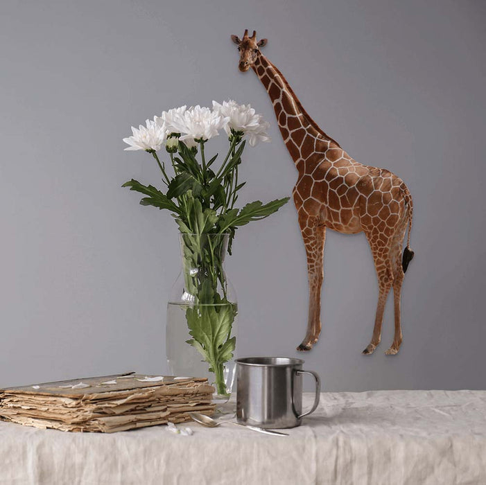 36 inch Giraffe Wall Decal Installed Above Table