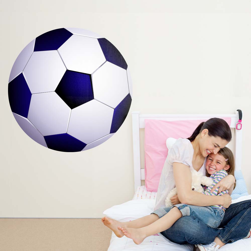 36 inch Soccer Ball I Wall Decal Installed in Girls Room