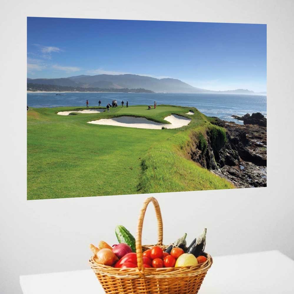 24x36 inch Ocean Green Decal Installed on Wall