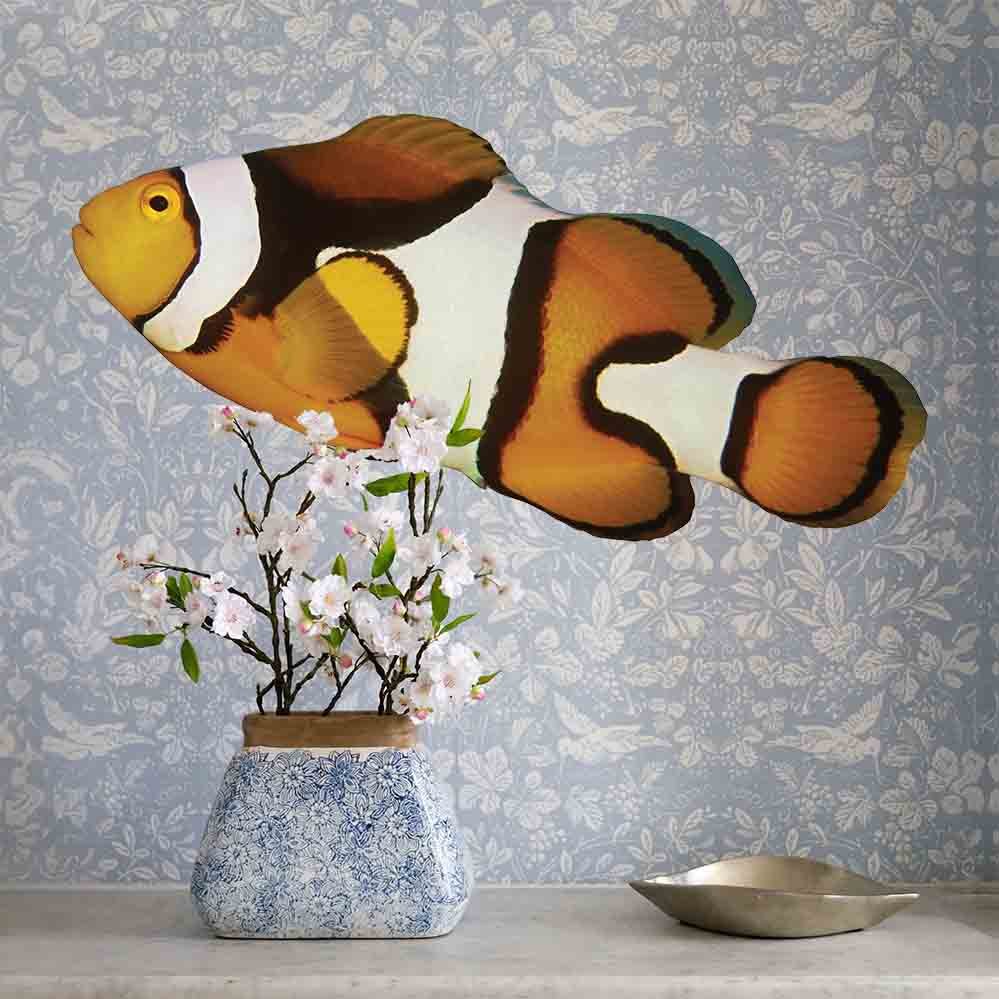 18x36 inch Clown Fish Decal Installed Above Counter
