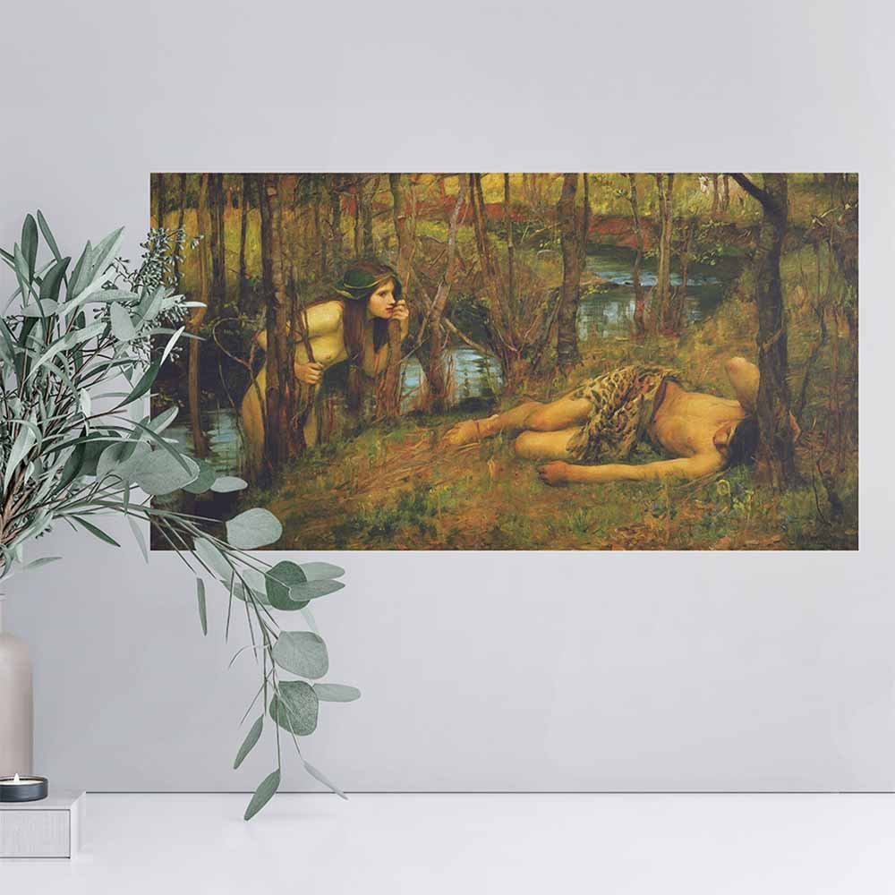 36 inch The Naiad Wall Decal Installed Above Counter