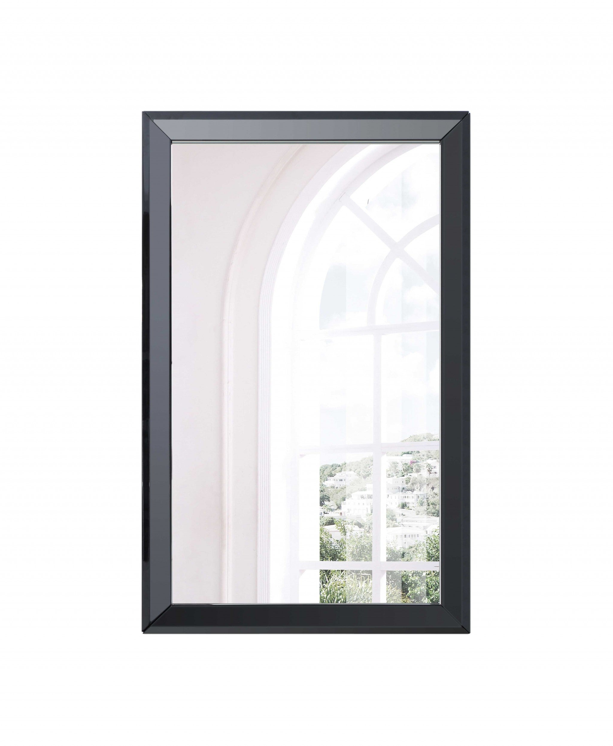 Black Rectangle Accent Wall Mirror | 32