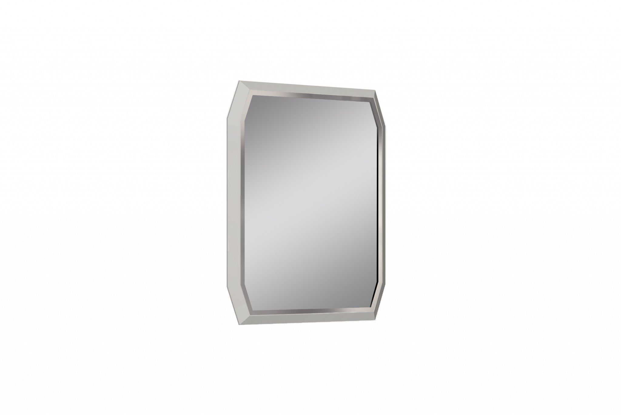 Taupe Octagon Accent Glass Wall Mirror | 37
