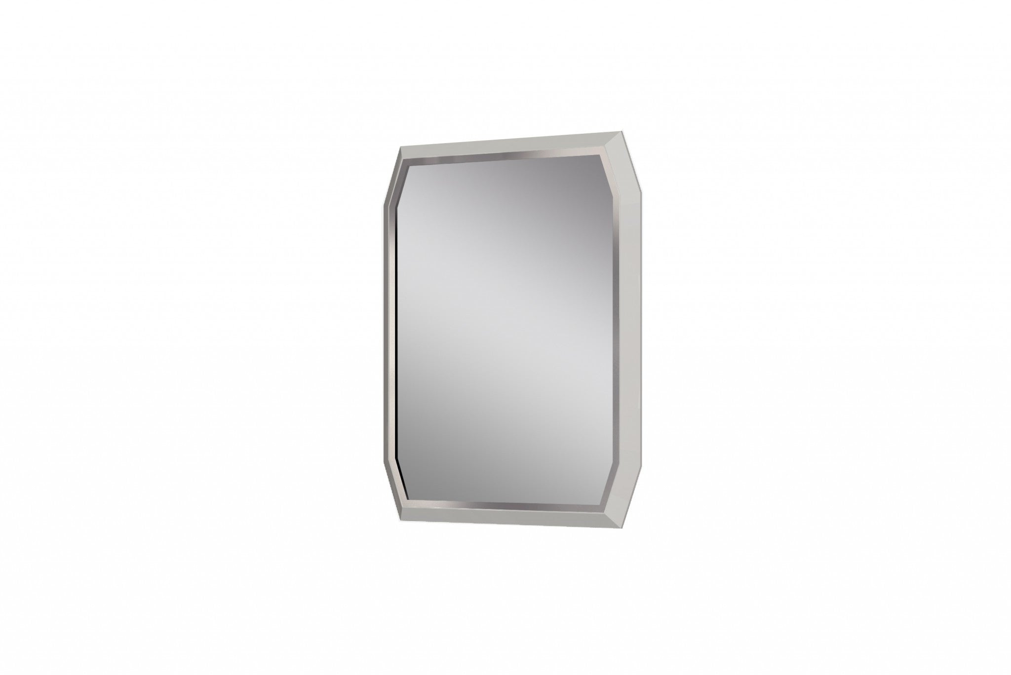 Taupe Octagon Accent Glass Wall Mirror | 37