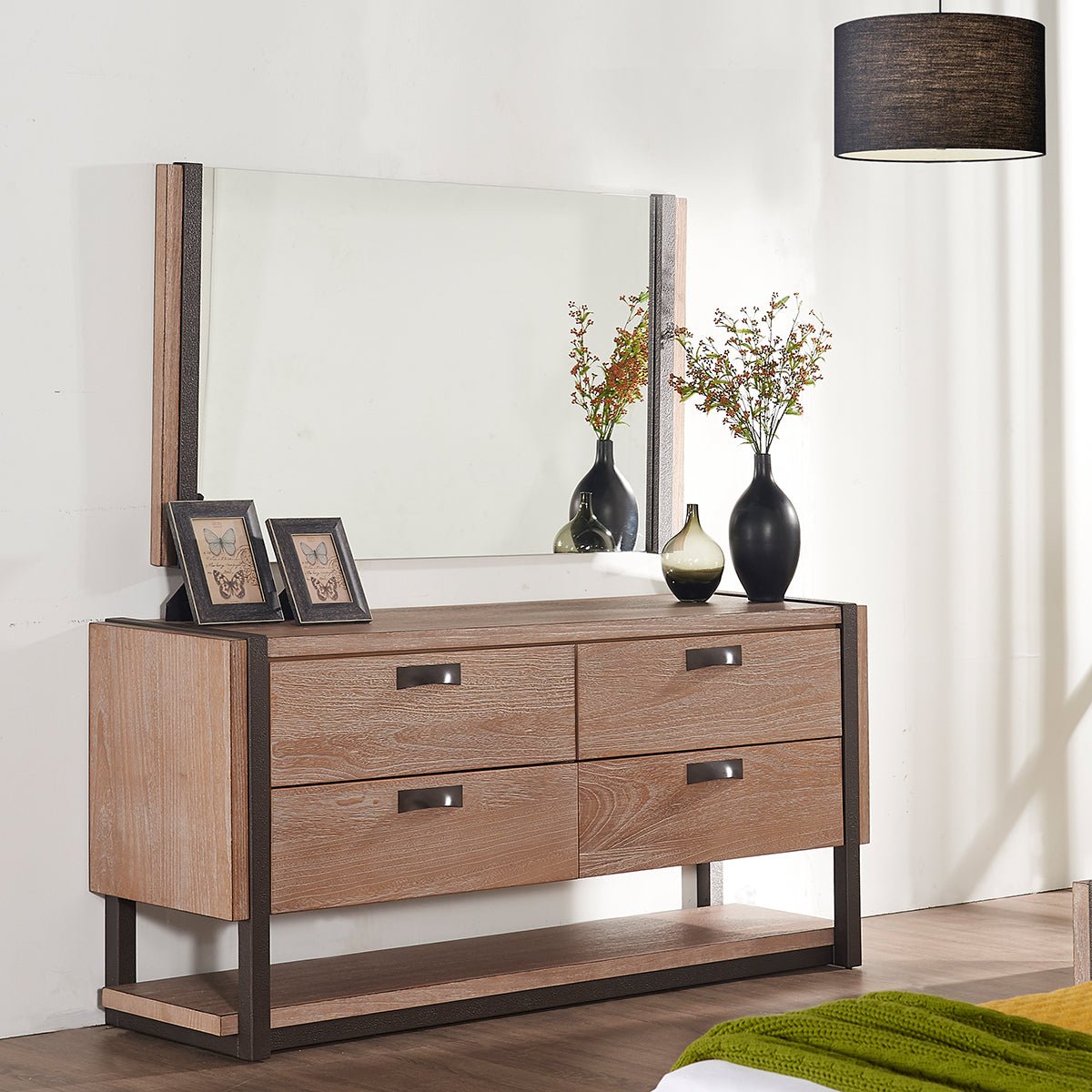 Natural Rectangle Accent Wall Mirror | 35