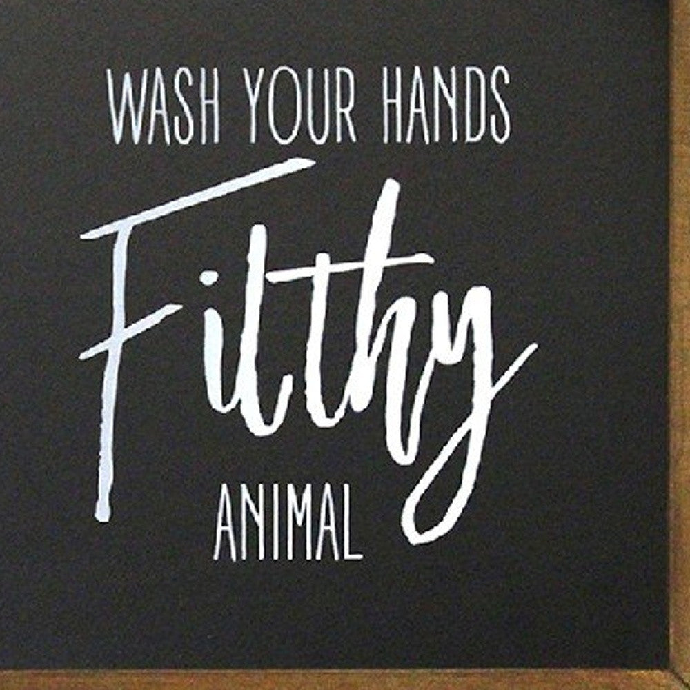 Set Of 4 Black and White Funny Bathroom Wall Art | Each 10